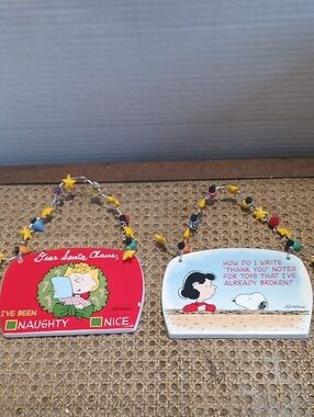Schultz Peanuts Holiday Plaques